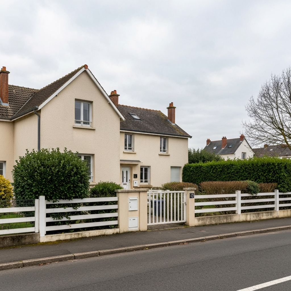 Vue aérienne de La Rochette 77000 avec des maisons et des bâtiments résidentiels